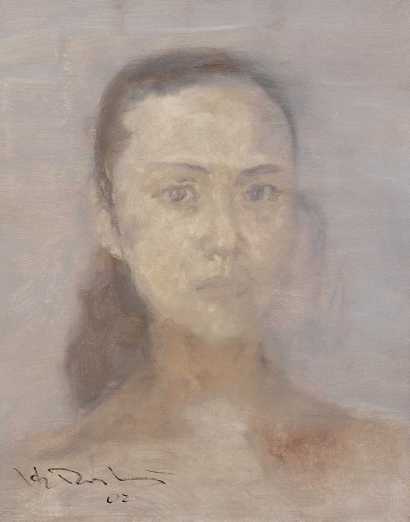 何多苓 2002年作 女肖像